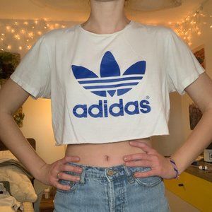 Retro Adidas White Croptop